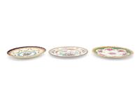 Three Sets of English Porcelain Plates