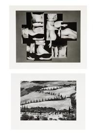 La Foce, Tuscany and Nude Collage #4 (two works)