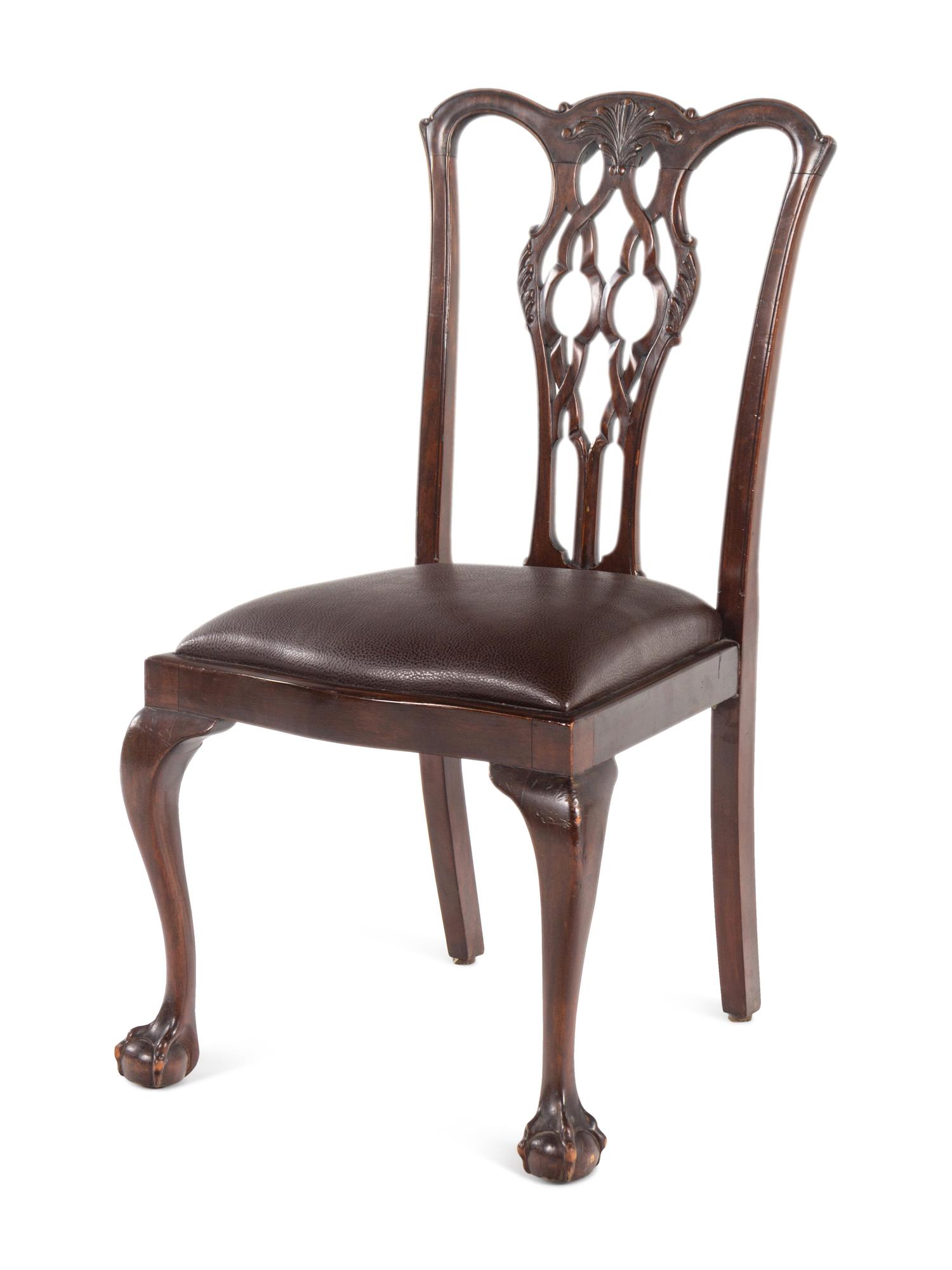 An Assembled Set of George III Style Mahogany Dining Chairs