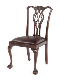 An Assembled Set of George III Style Mahogany Dining Chairs
