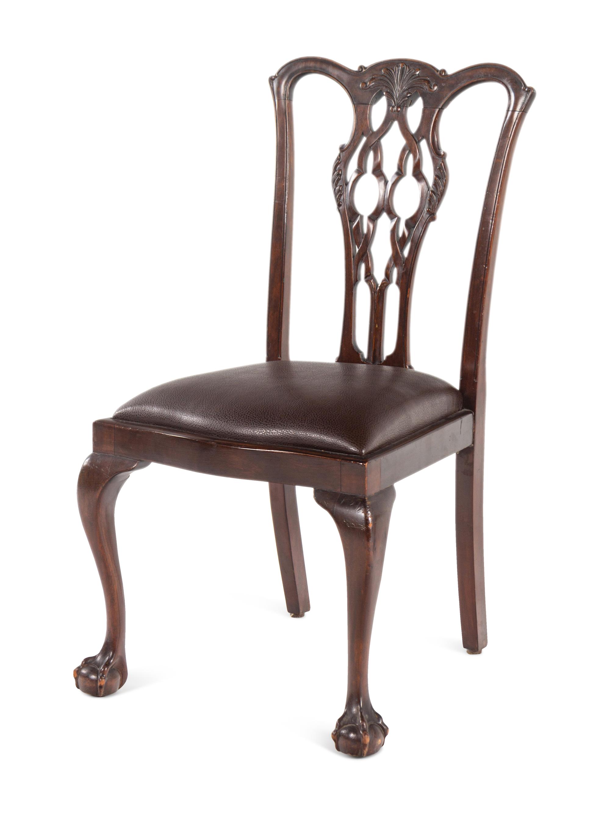 An Assembled Set of George III Style Mahogany Dining Chairs