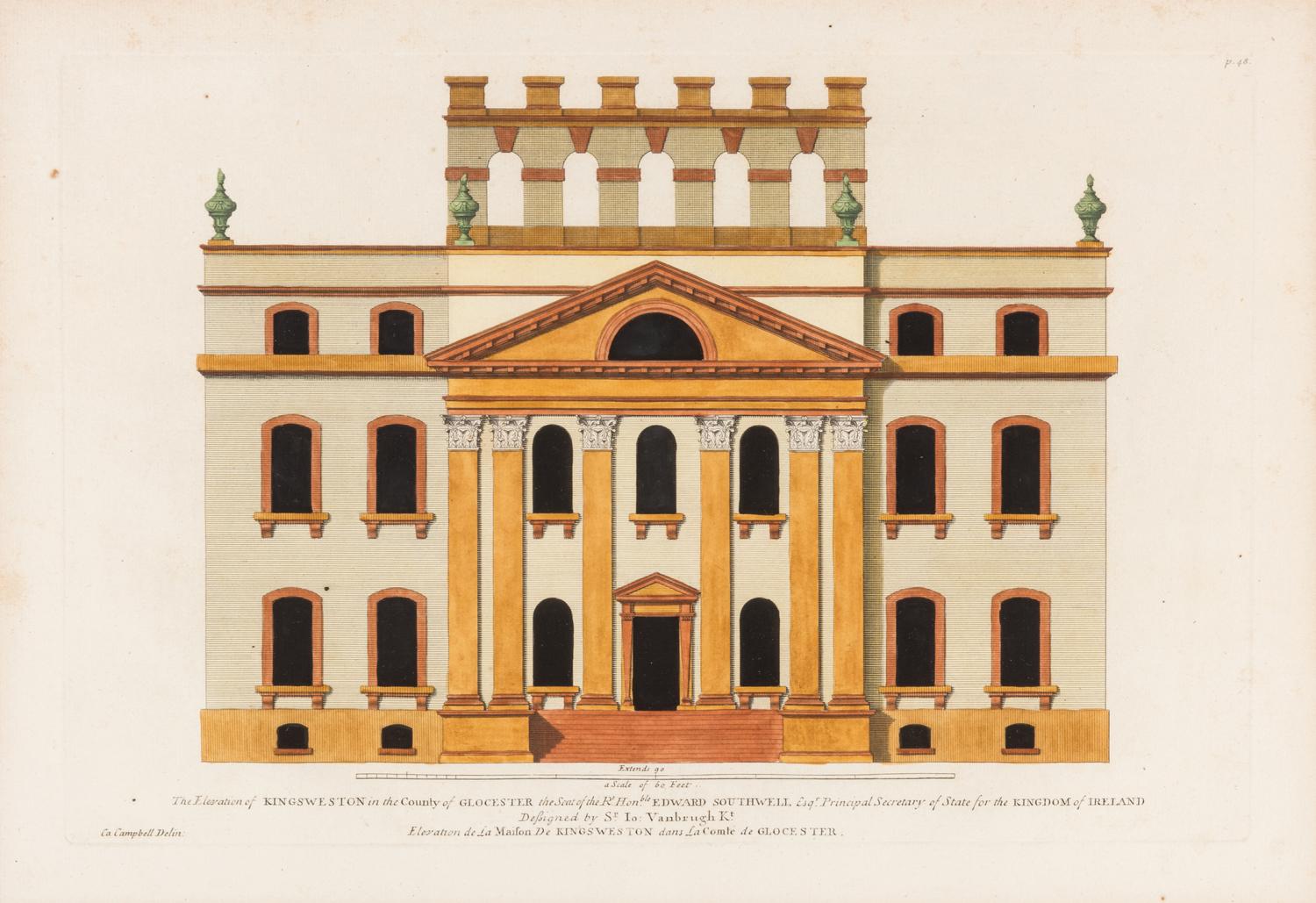 Four Architectural Engravings — 19TH CENTURY
