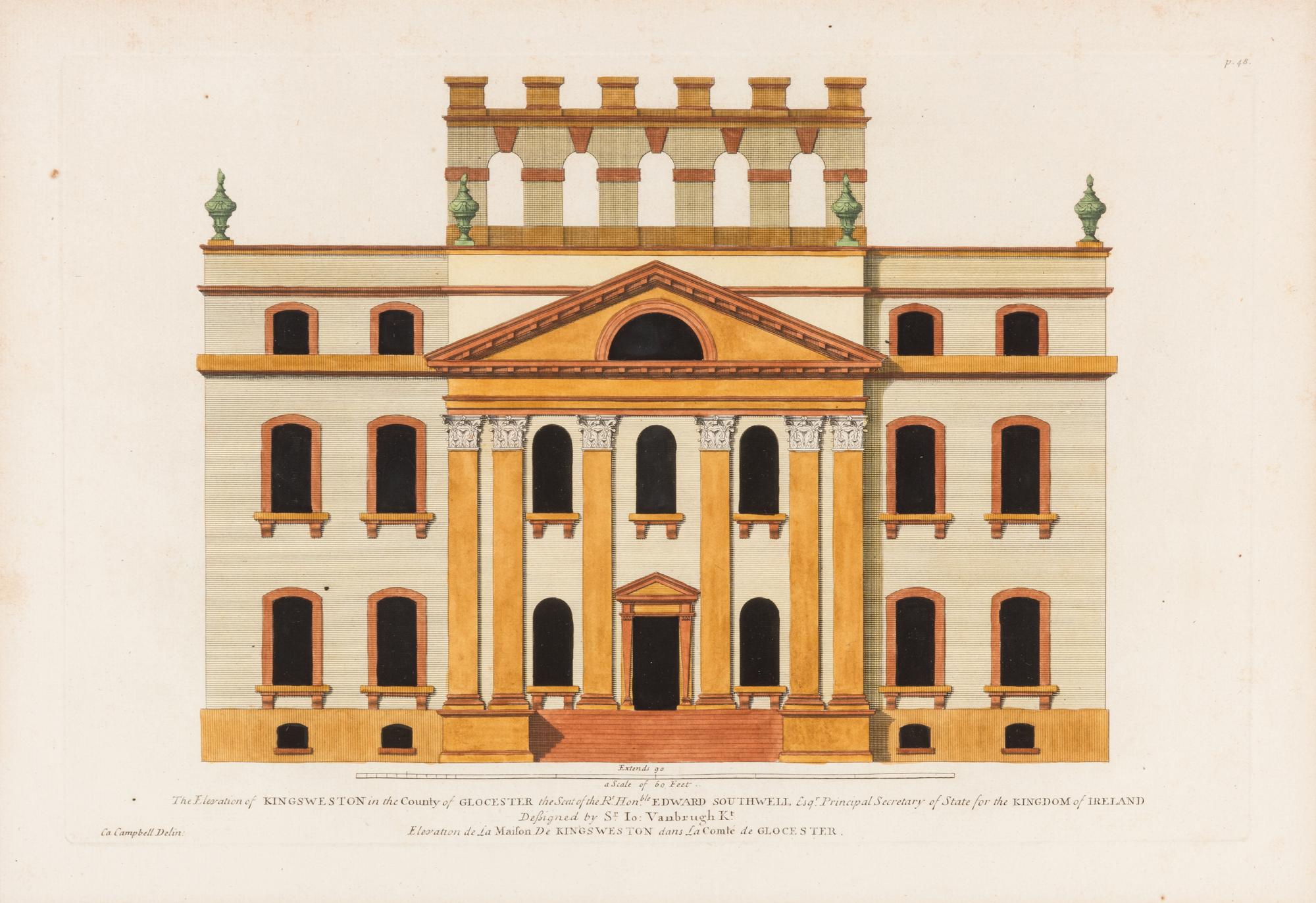 Four Architectural Engravings — 19TH CENTURY