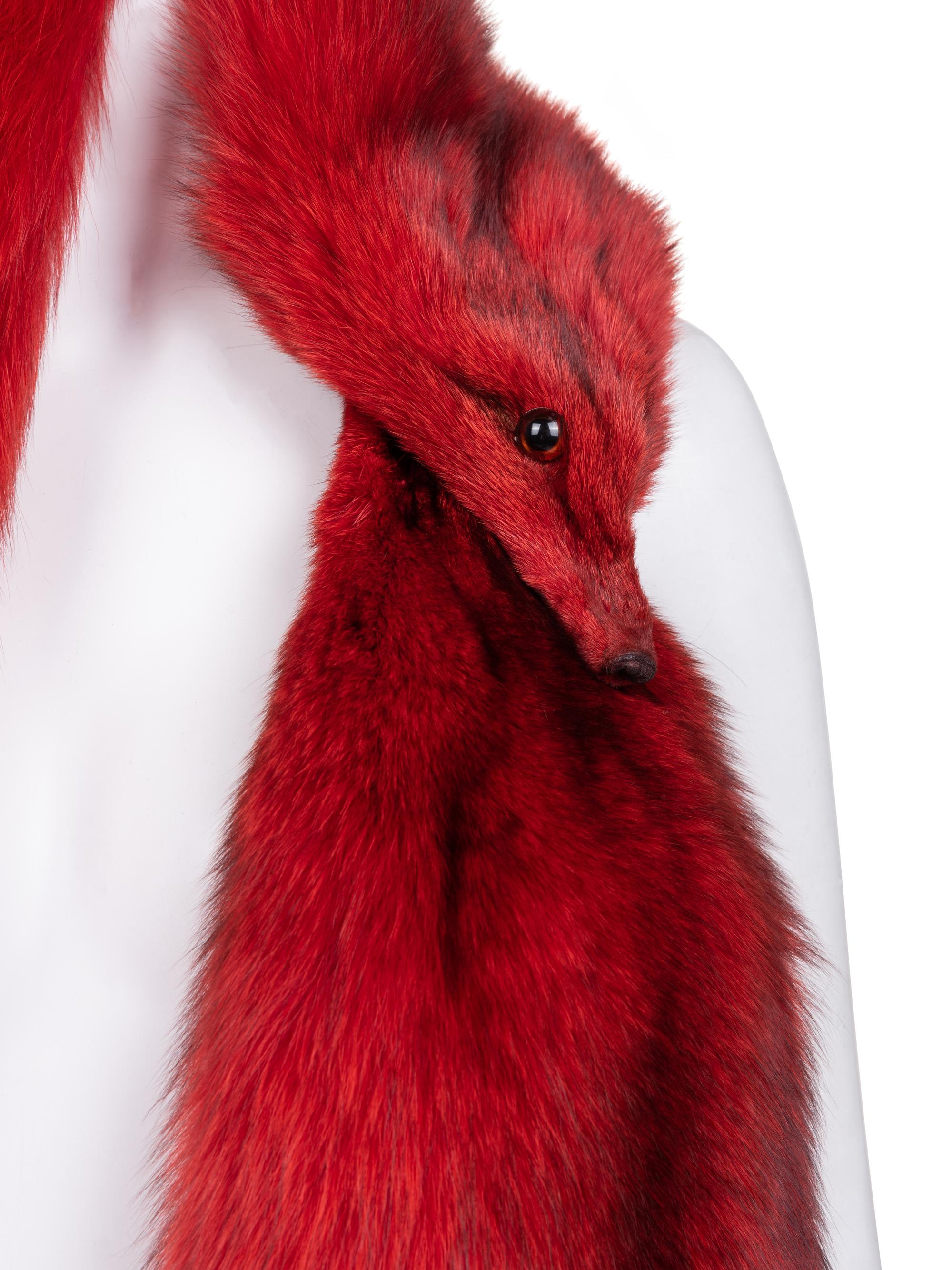 Unlabeled Fox Fur Stole, 1980-2000s