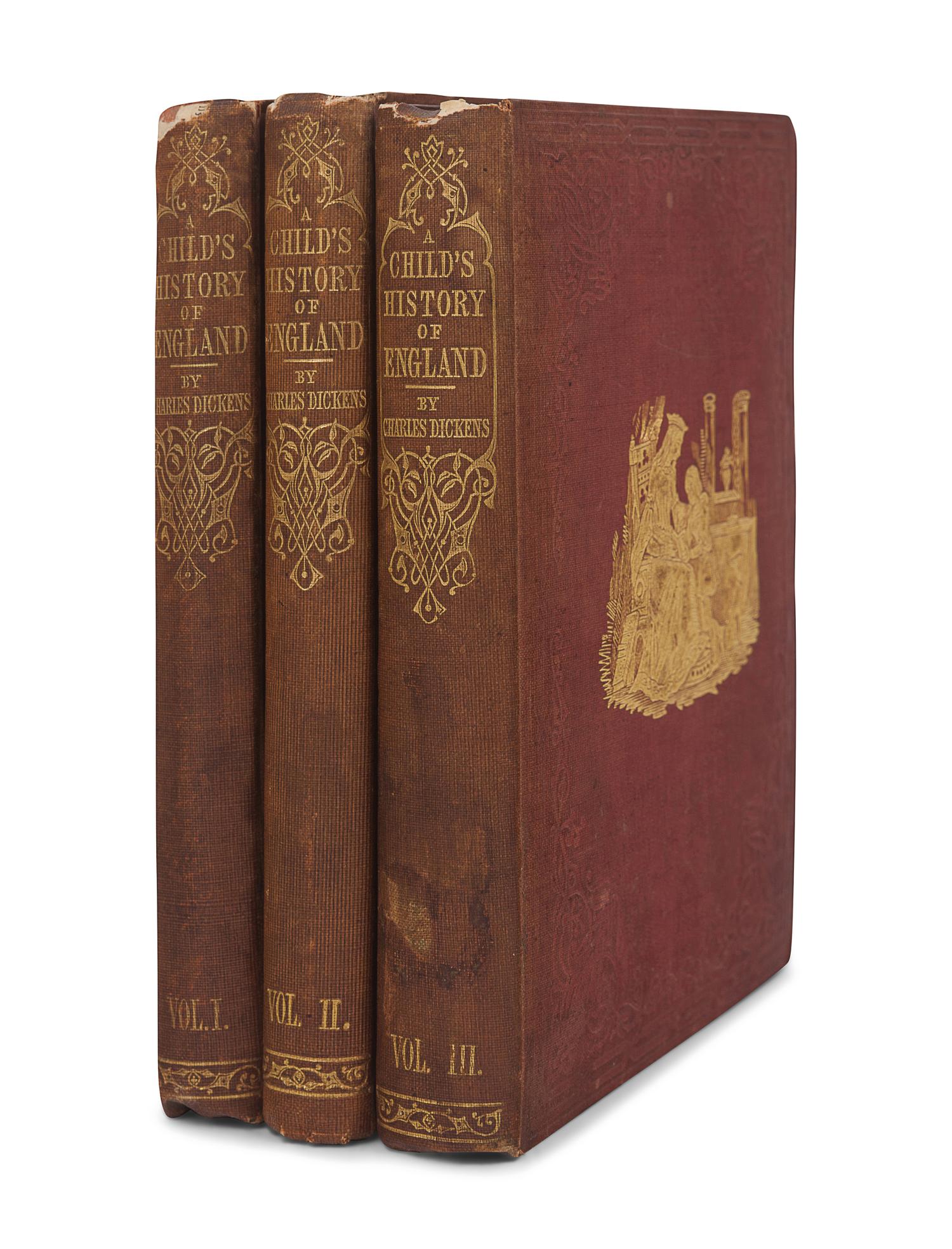 DICKENS, Charles (1812-1870). A Child’s History of England. London: Bradbury & Evans, 1852-1854.