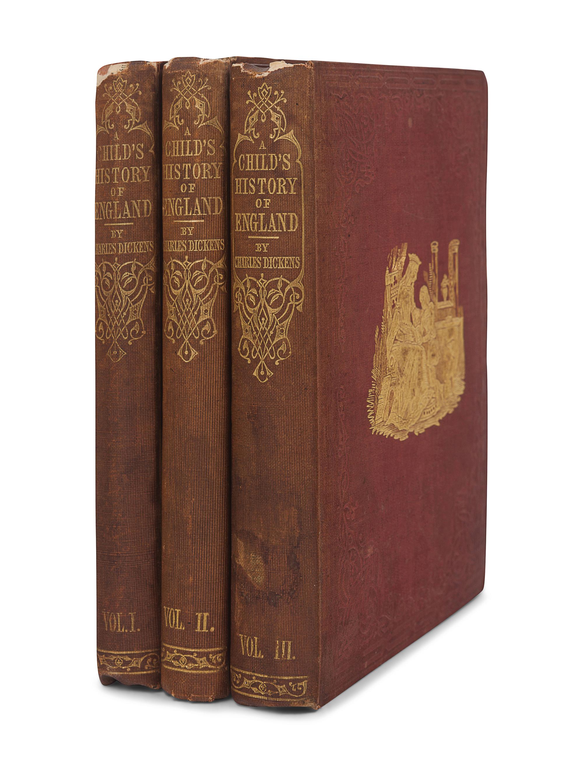 DICKENS, Charles (1812-1870). A Child’s History of England. London: Bradbury & Evans, 1852-1854.