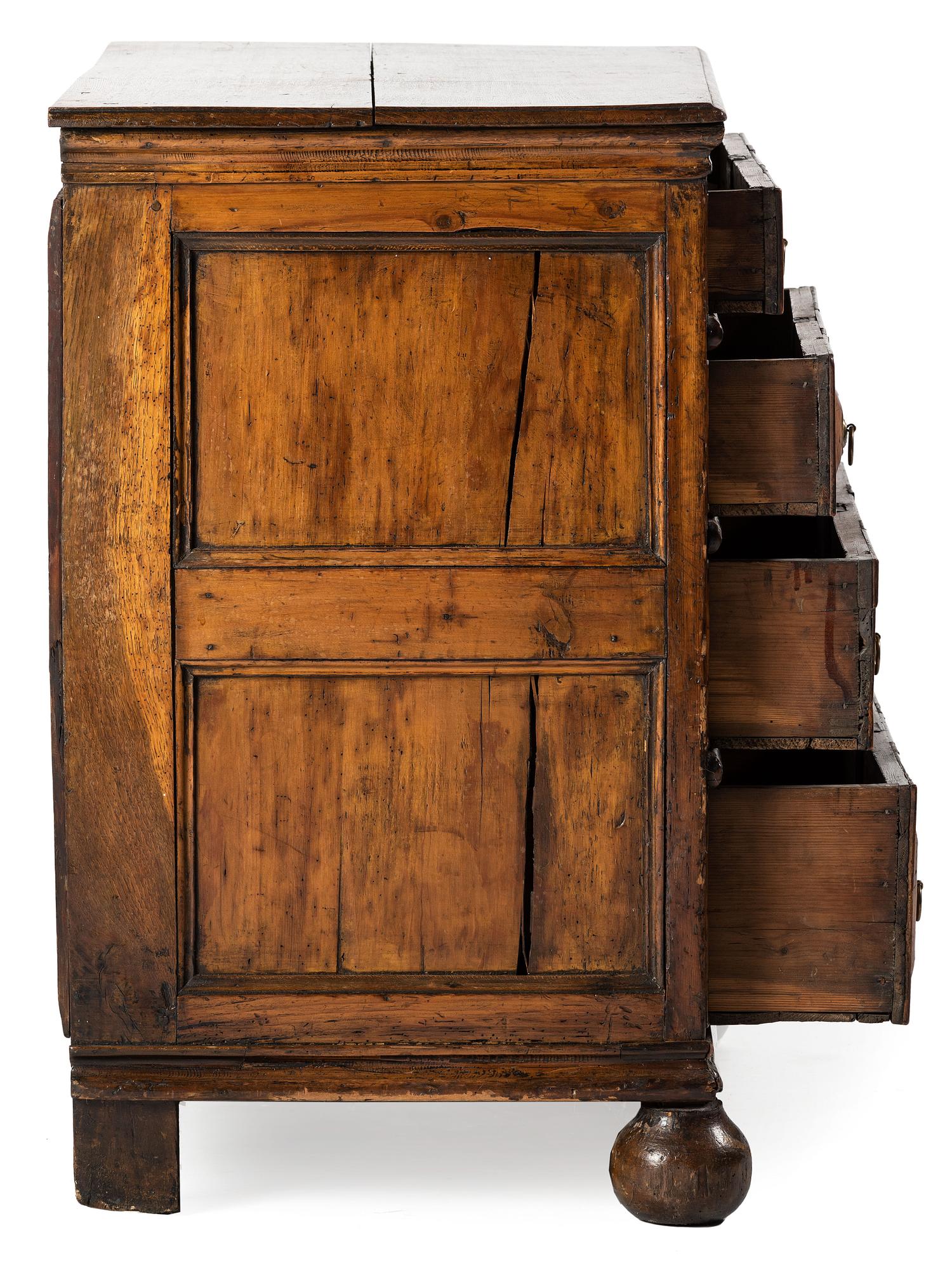 A William and Mary Style Chest of Drawers