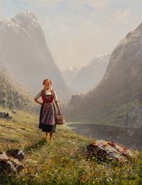Hans Dahl (Norwegian, 1849–1937) — A Sunny Day Norway