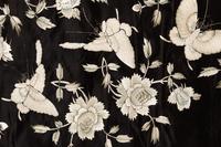 A Chinese Silk Embroidered Floral Panel