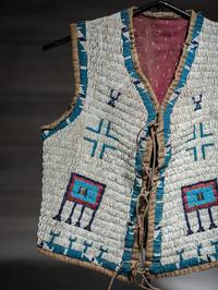 Sioux Child's Beaded Hide Vest