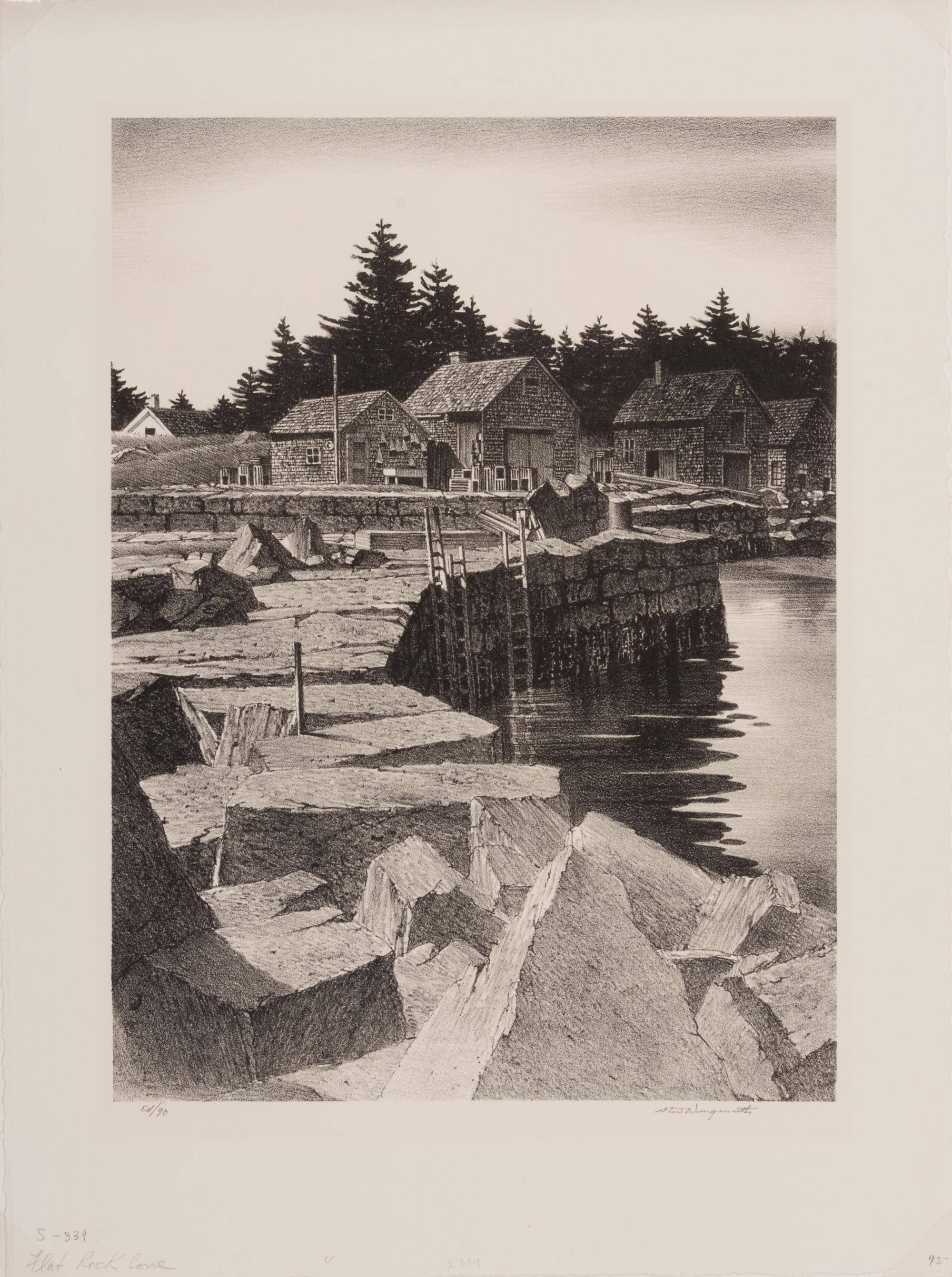 A pair of prints ( Flat Rock Cove; Inlet Light )