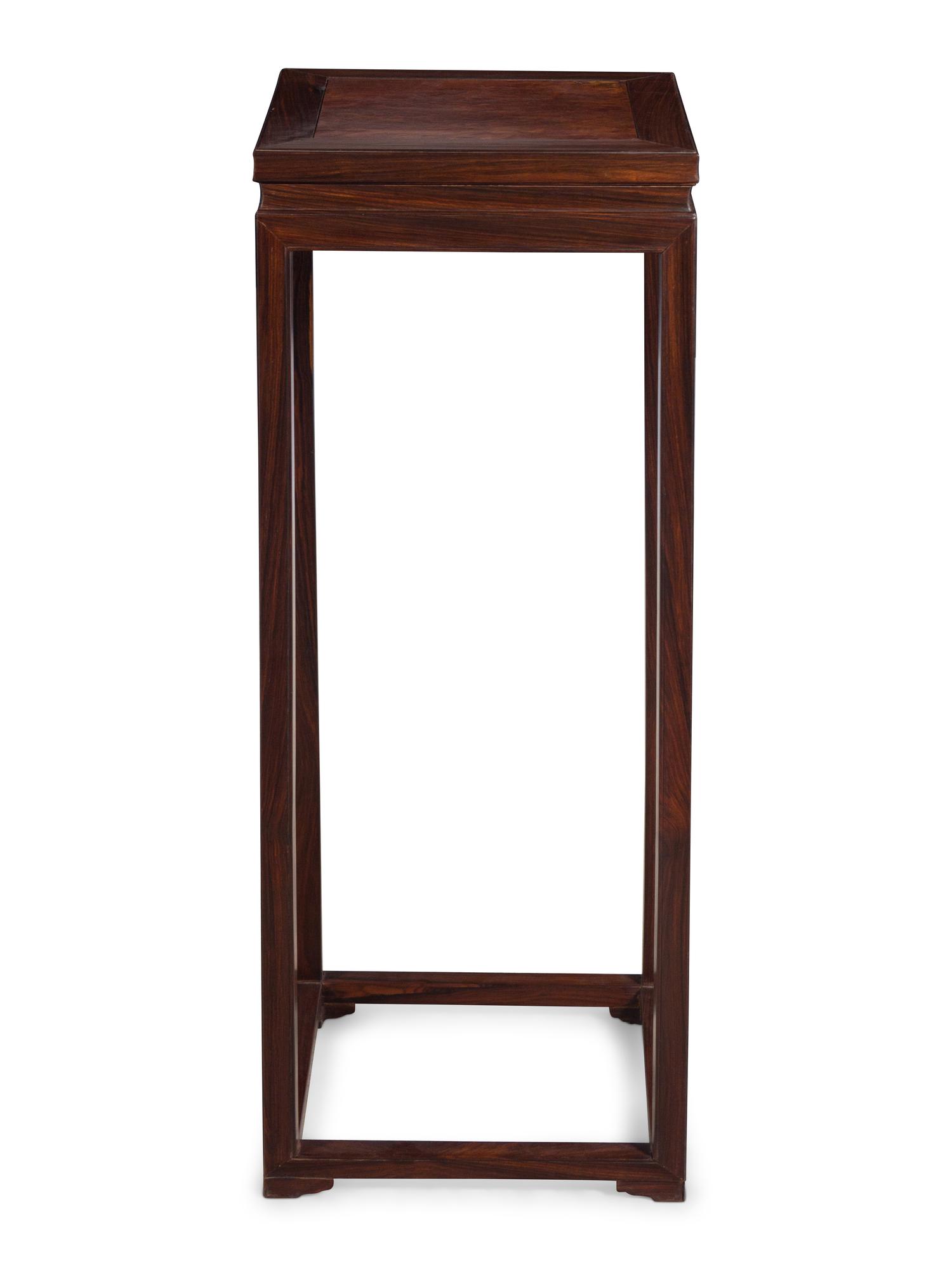 A Chinese Hardwood Pedestal