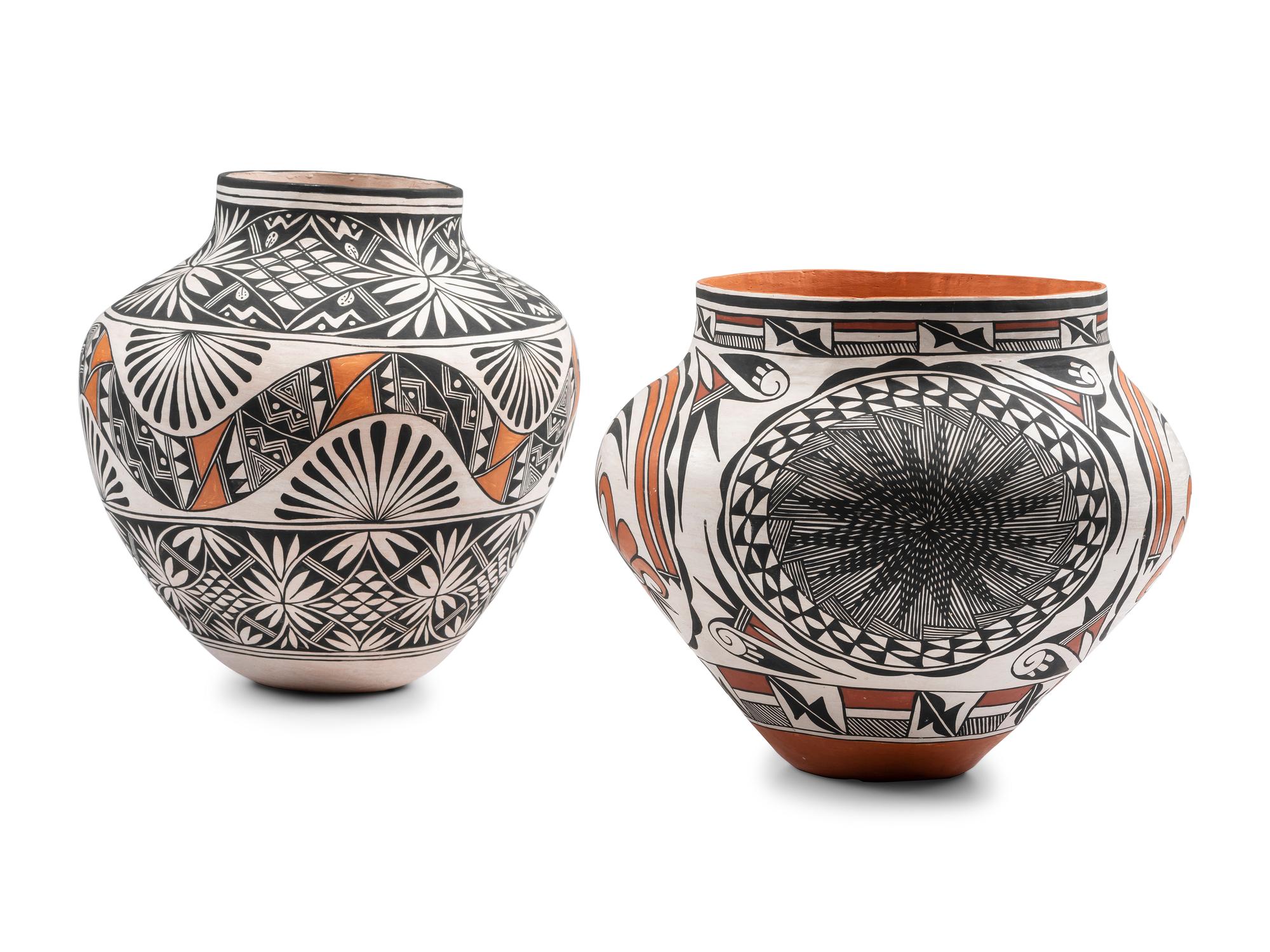 Polychrome Pottery Jars