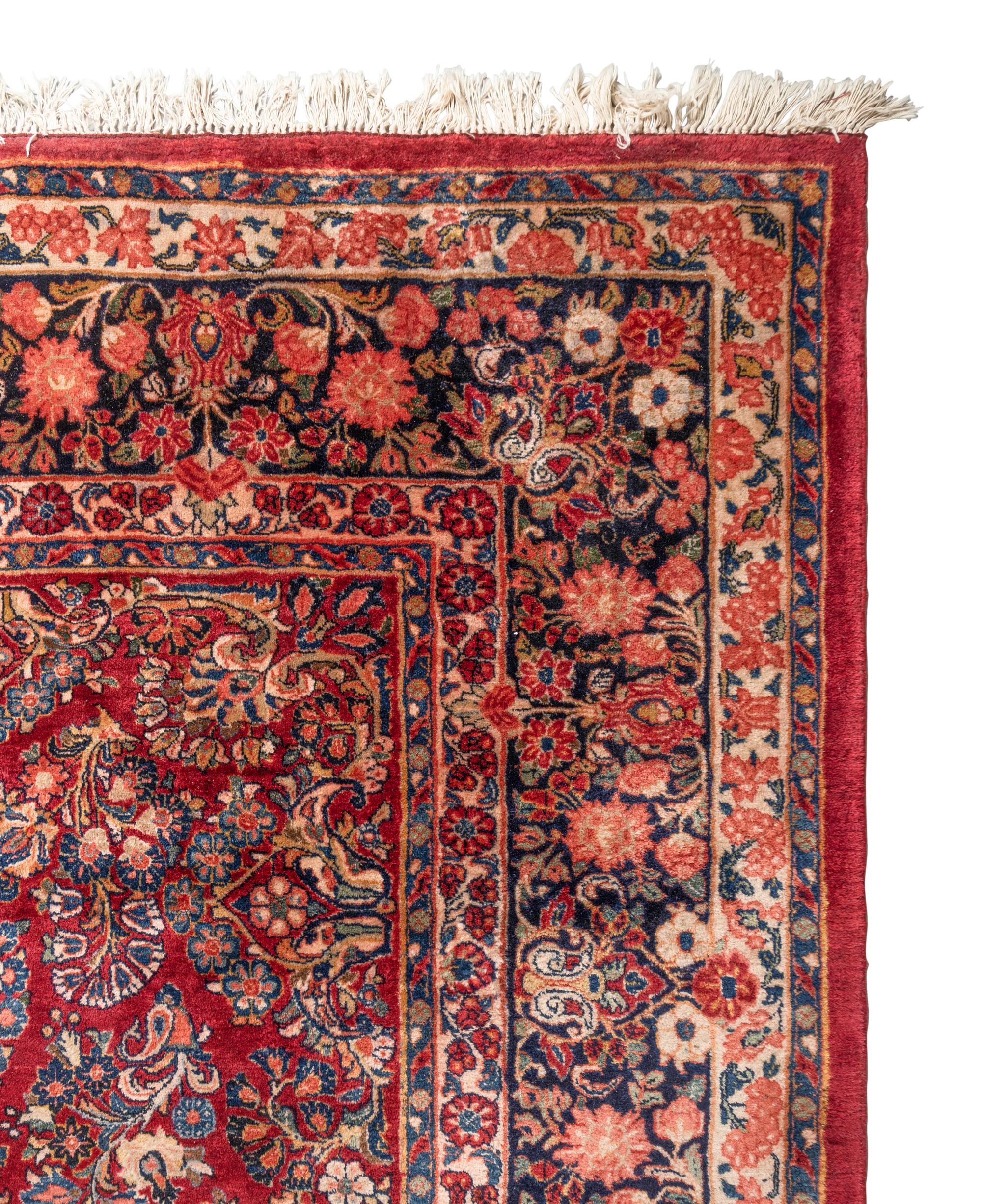 A Sarouk Wool Rug