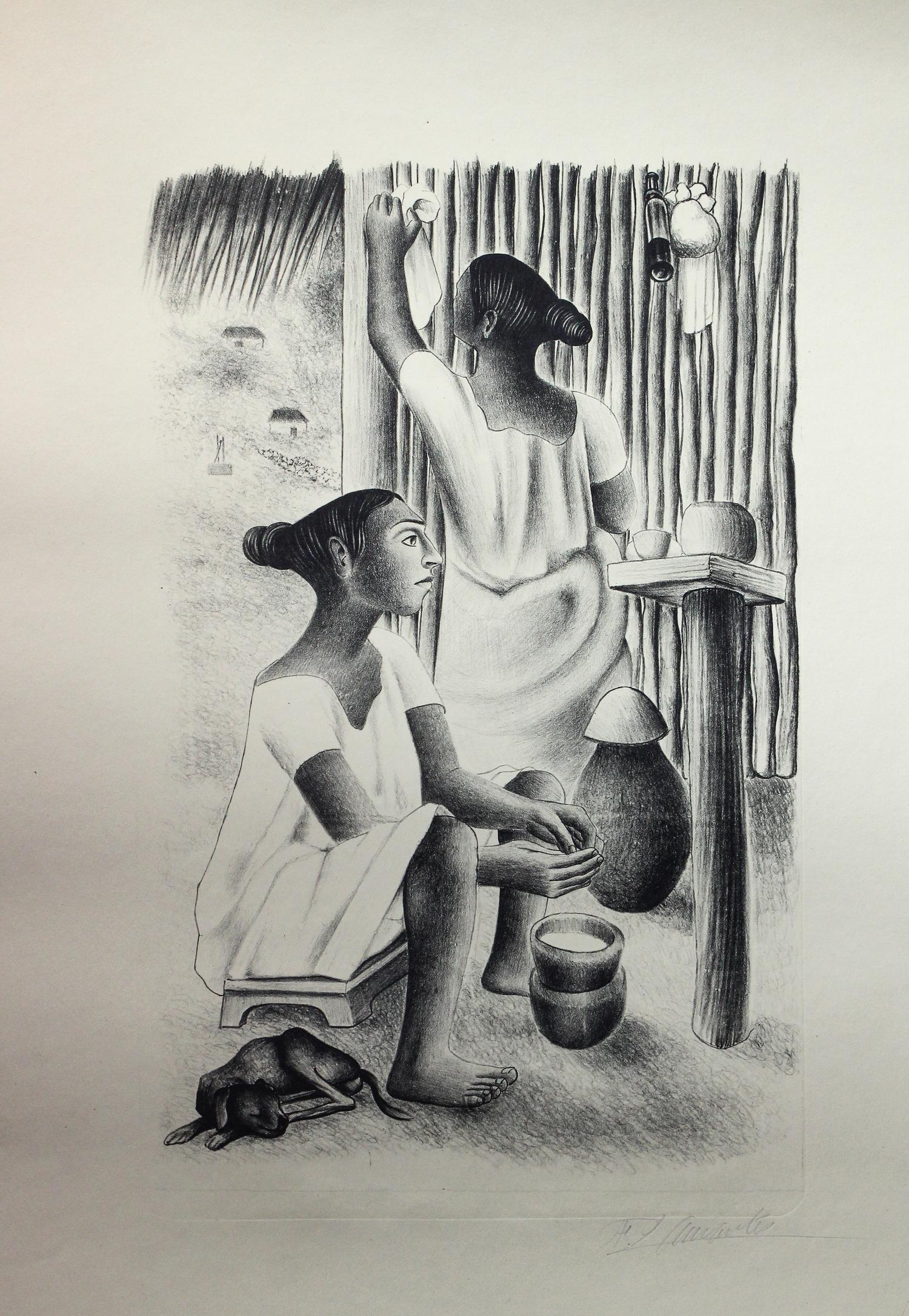 Francisco Dosamantes, (Mexican, 1911-1986), Untitled (Group of Five Prints)