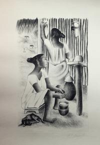 Francisco Dosamantes, (Mexican, 1911-1986), Untitled (Group of Five Prints)