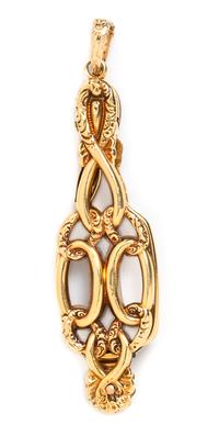 An 18 Karat Yellow Gold Lorgnette, French, 14.70 dwts.