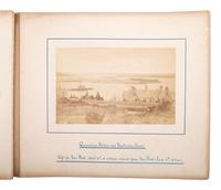 [EARLY PHOTOGRAPHY] -- [NEW YORK]. Album with photographs documenting a trip to New York, 1886.