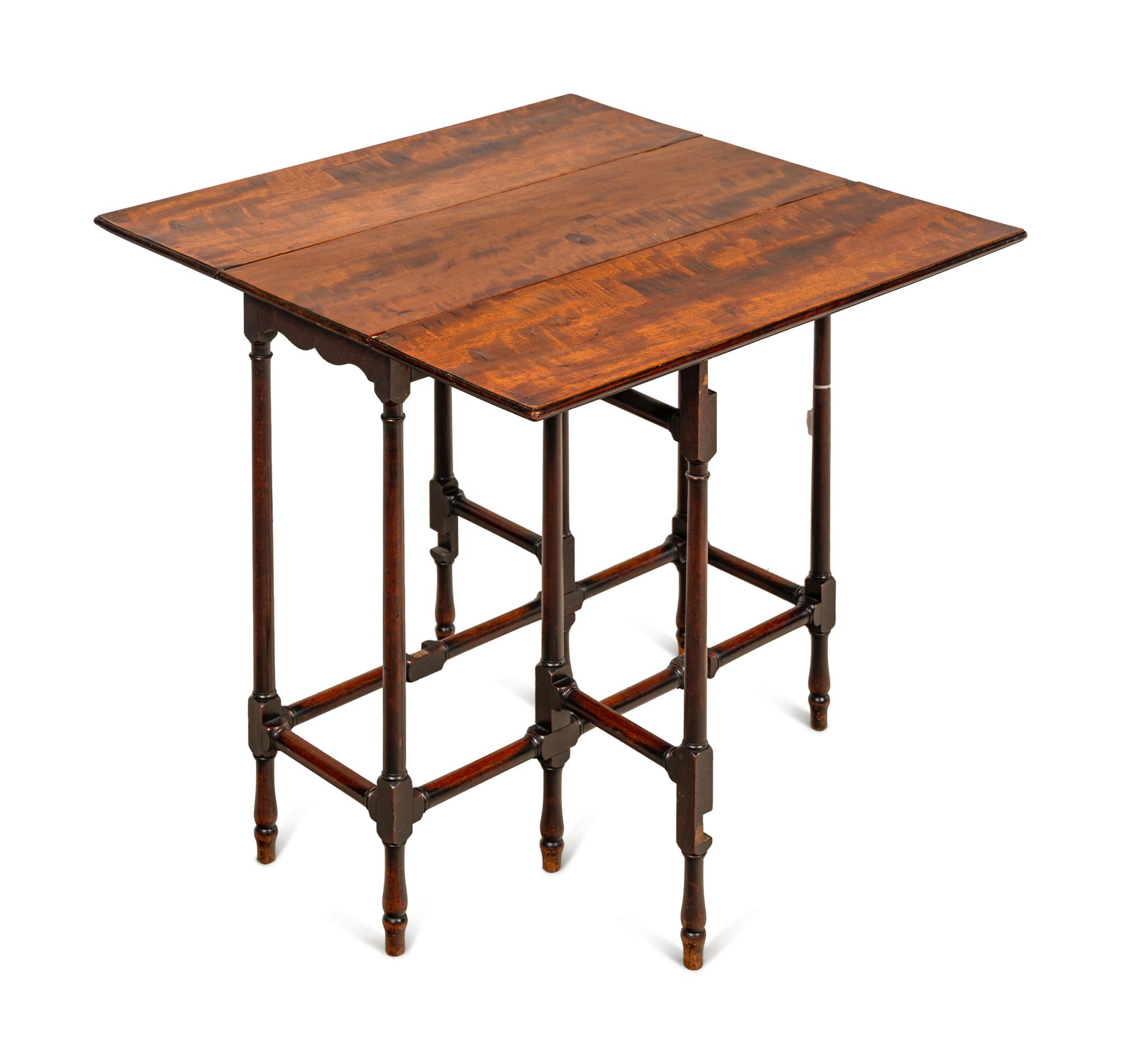 A George III Style Mahogany Drop-Leaf Spider-Leg Table