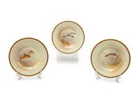 Seventeen Hand Painted Royal Doulton Fish Plates