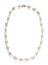 MARGO MORRISON, BAROQUE CULTURED PEARL AND ROCK CRYSTAL QUARTZ NECKLACE