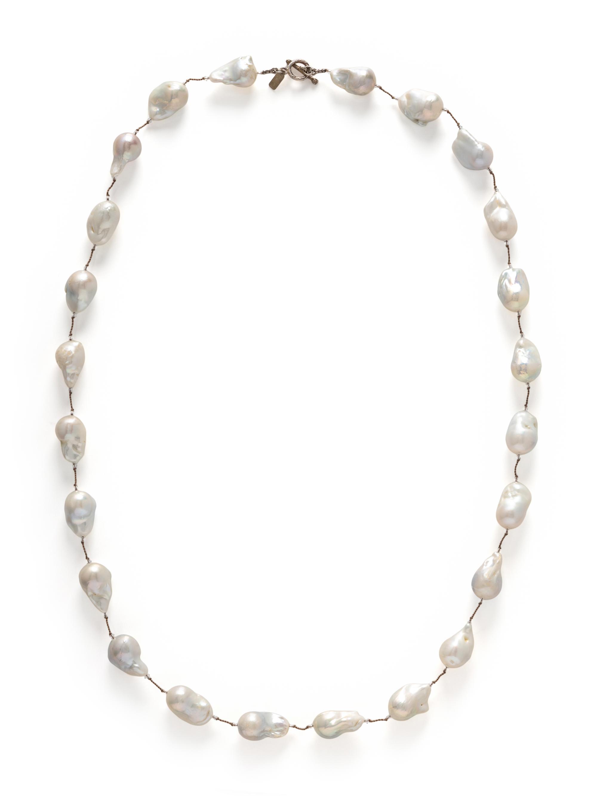 MARGO MORRISON, BAROQUE CULTURED PEARL AND ROCK CRYSTAL QUARTZ NECKLACE