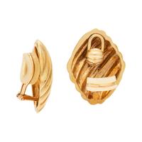 YELLOW GOLD EARCLIPS