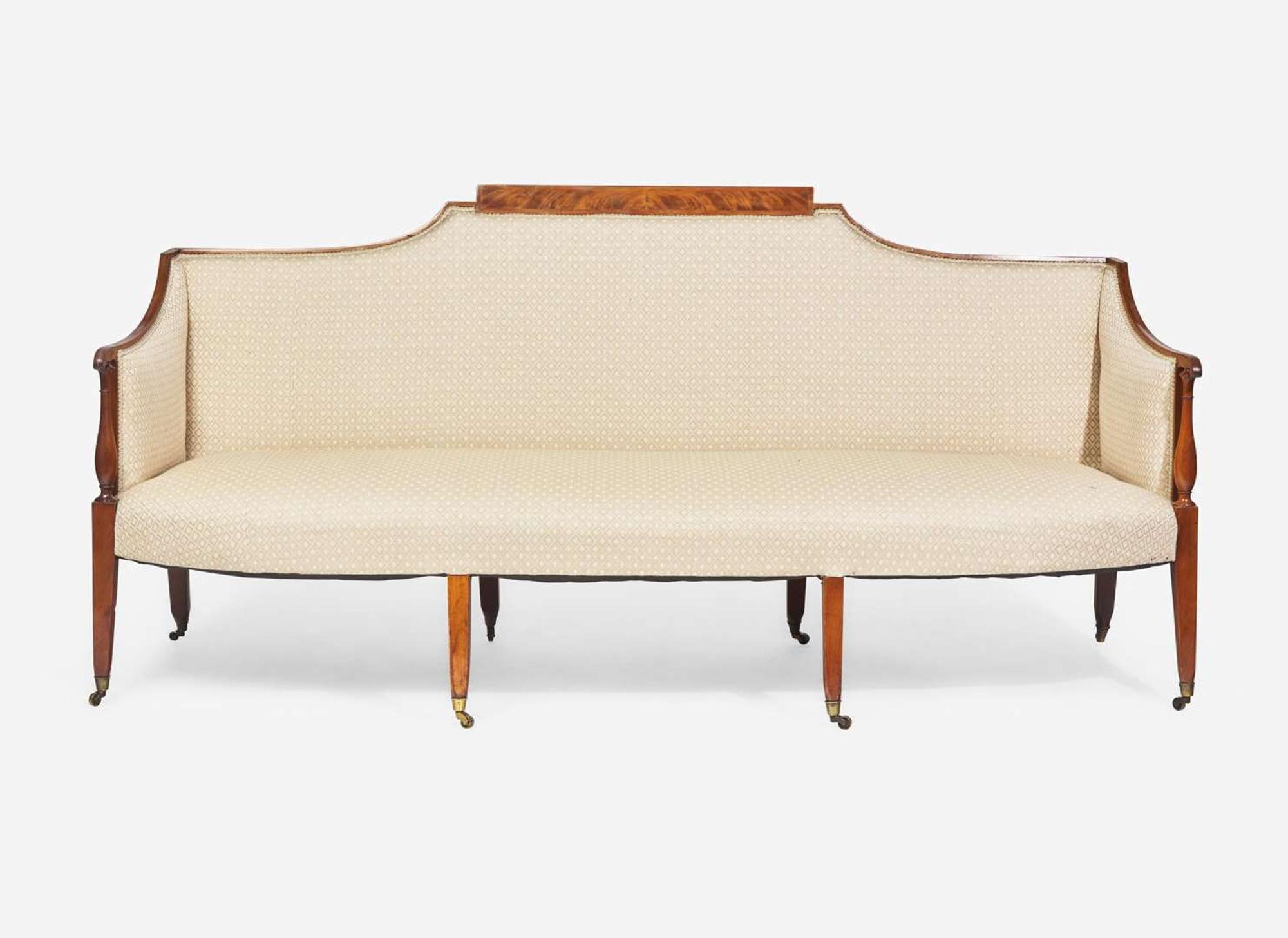 A Federal carved mahogany sofa, Maryland, circa 1800