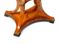 A Pair of Biedermeier Style Part-Ebonized Burlwood Side Tables