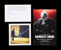 (Film Memorabilia) A group of 2 pieces of memorabilia from Darkest Hour . Focus Features, 2017, comprising: