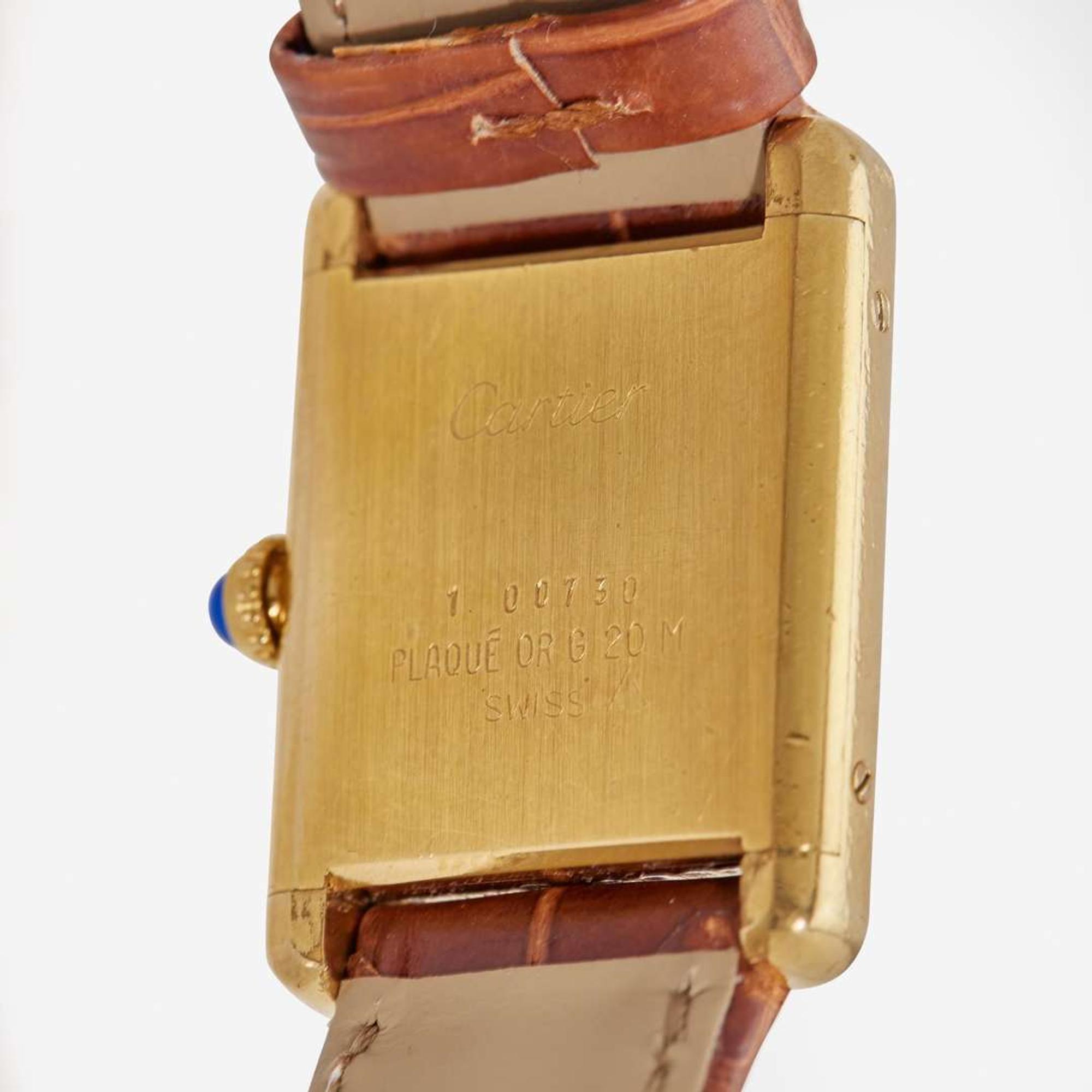 A Cartier Tank Watch