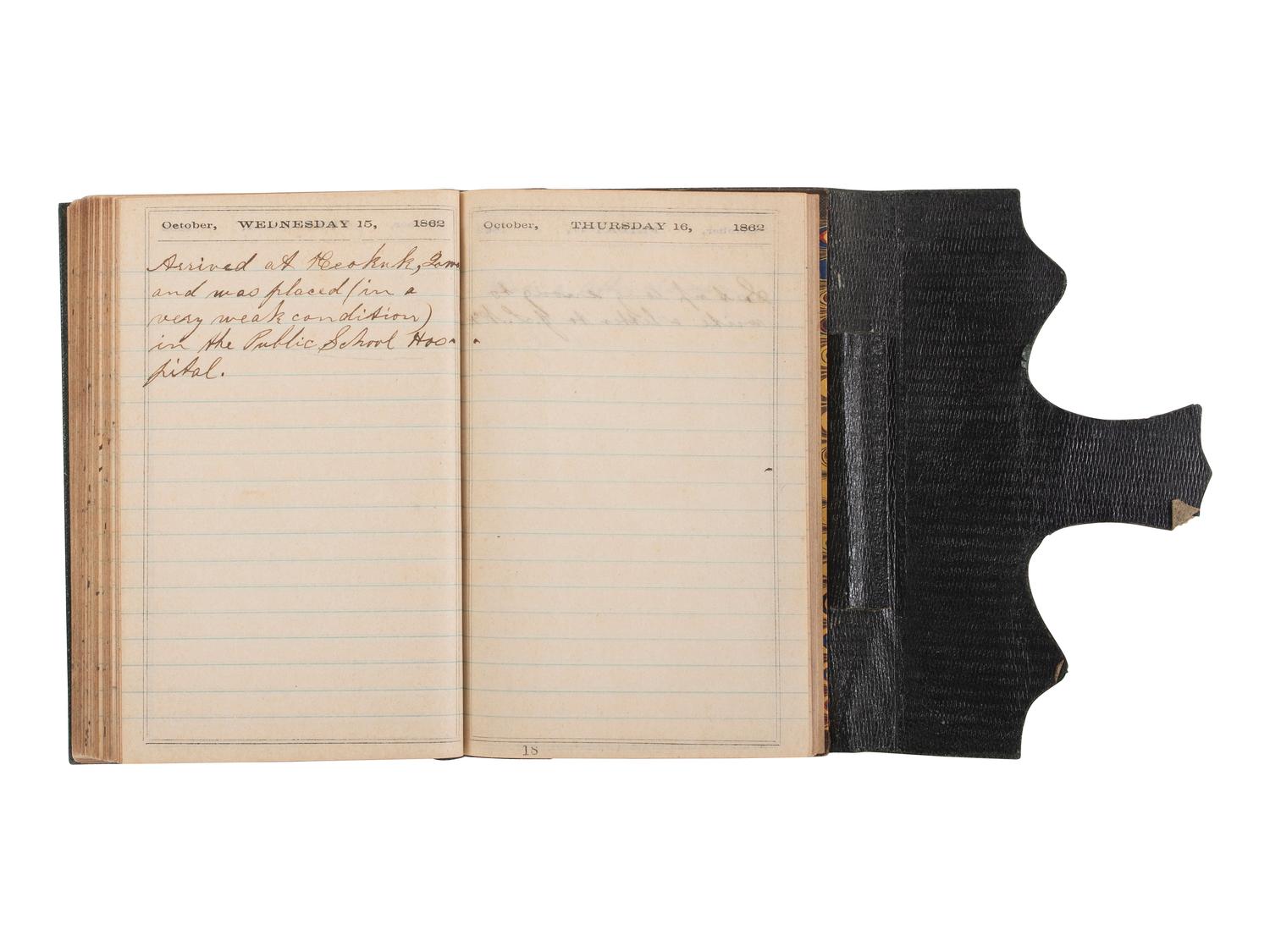 [CIVIL WAR]. Corporal Samuel McKinney Stafford (1837-1922), 16th Ohio Battery, archive including war-date diary and letters.