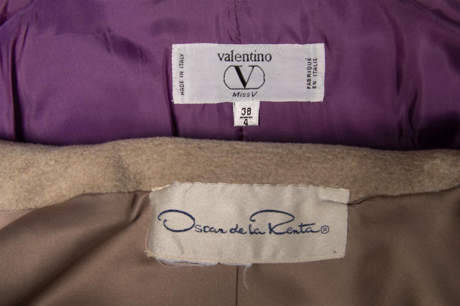 Two Jackets by Oscar de la Renta and Valentino Miss V