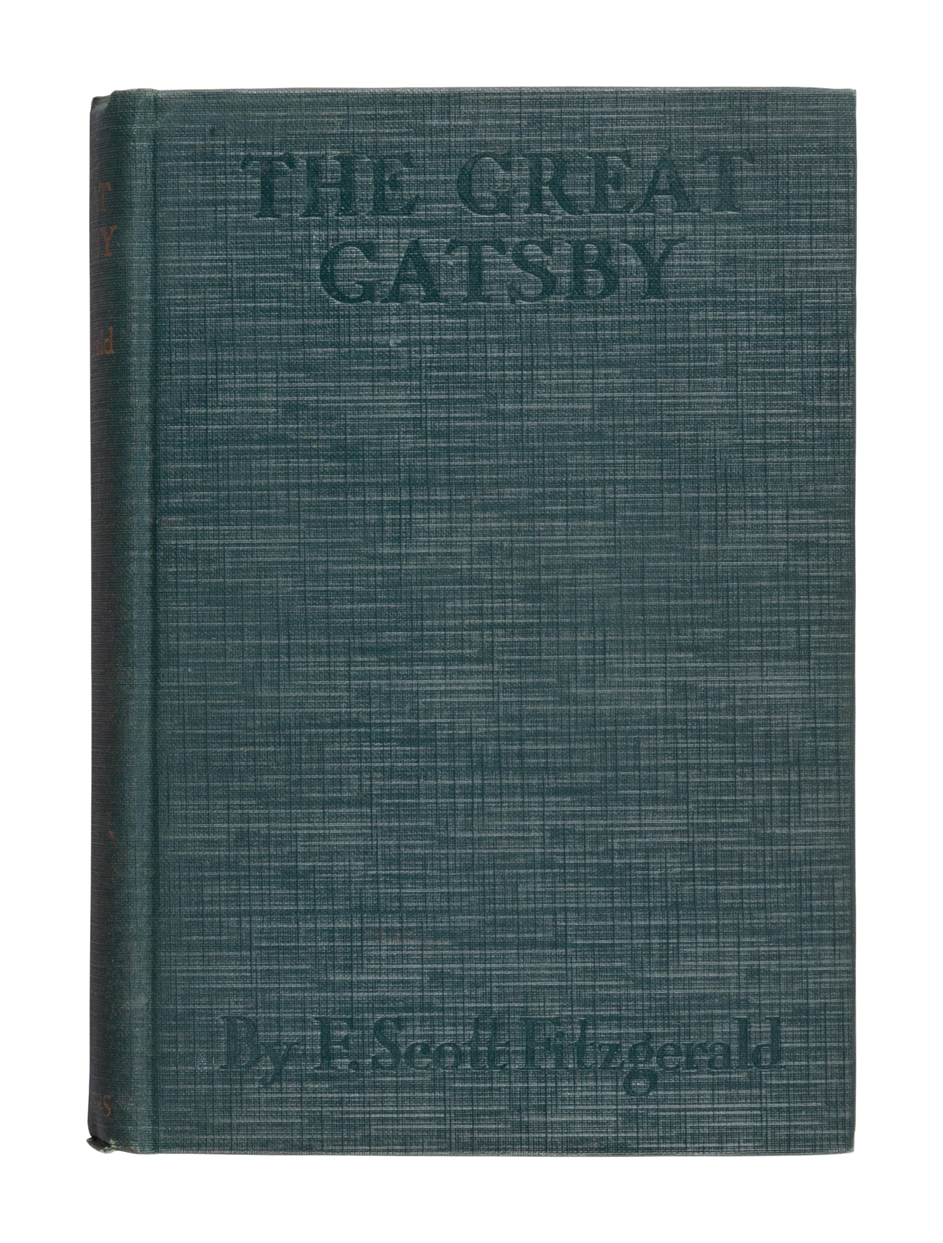 FITZGERALD, F. Scott (1896-1940). The Great Gatsby . New York: Charles Scribner's Sons, 1925.