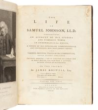 BOSWELL, James (1740-1795). The Life of Samuel Johnson . London: Henry Baldwin for Charles Dilly, 1791.