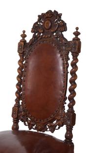 A Pair of William and Mary Style Side Chairs
