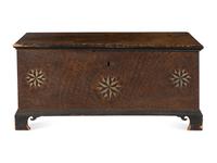 A Federal Grain And Compass-Decorated Poplar And Pine Blanket Chest