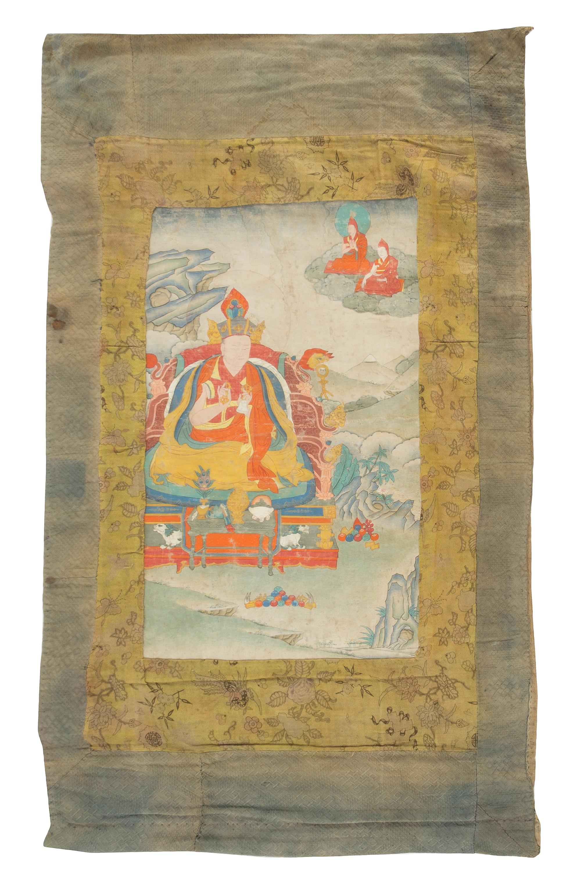A Thangka of Fifth Karmapa, Deshin Shekpa — 19TH CENTURY