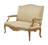 A Louis XV Style Giltwood Settee