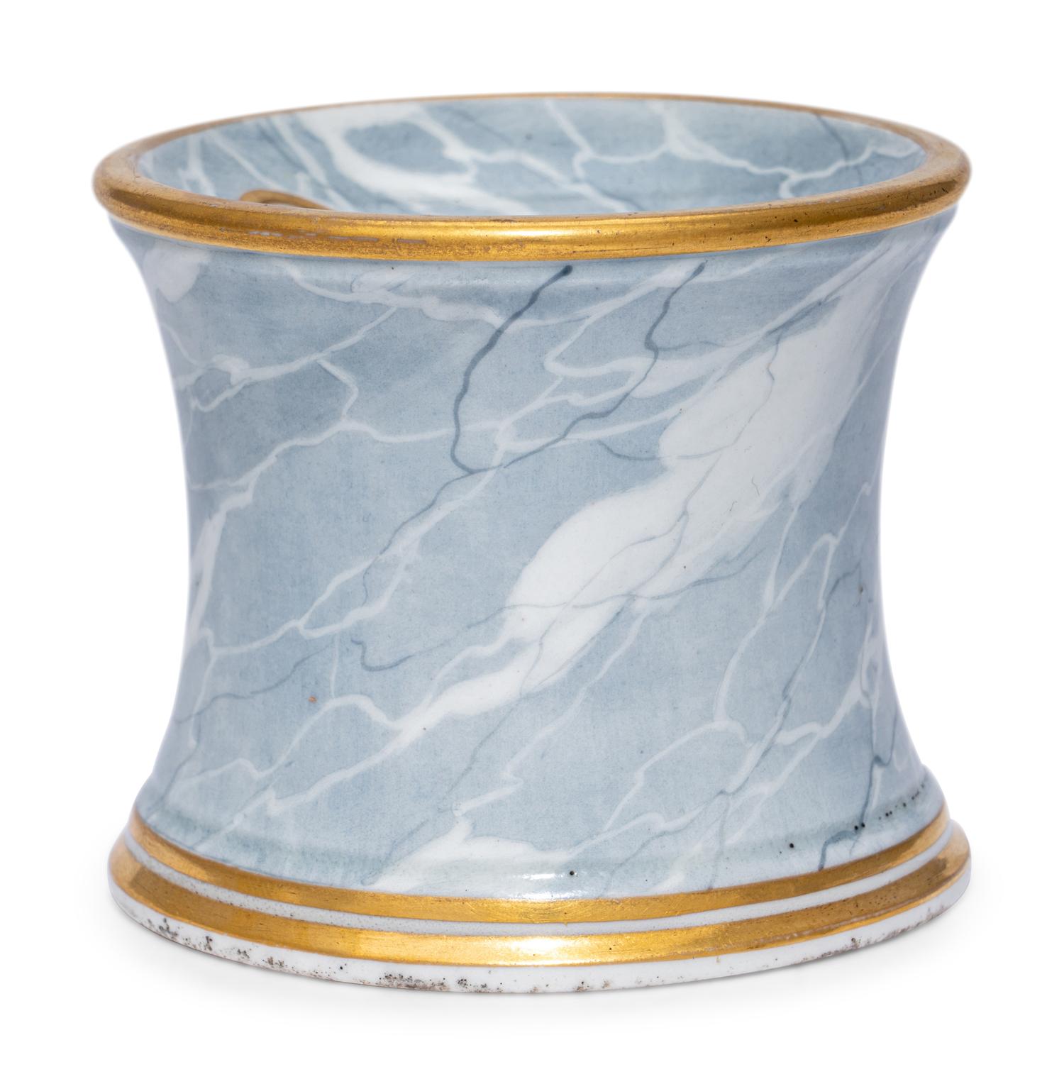 A Worcester (Barr, Flight and Barr) Porcelain Inkwell