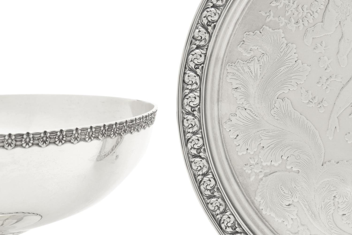 Two Tiffany and Co. Silver Table Articles