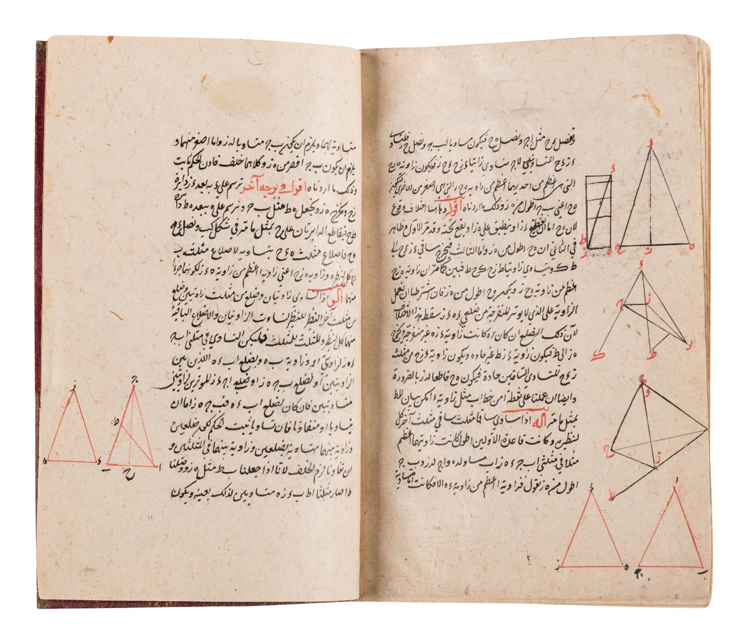 [MANUSCRIPT - MATHEMATICS AND ASTRONOMY]. Badr al-Din Abu 'Abdallah Muhammad ibn Muhammad ibn Ahmad al-Misri al-Dimashqi, better known as Sibt (Ibn Bint) al-Maridini. A collection of three treatises on astronomy and mathematics. Safavid Persia: copied in al-Jauhariyya School, Isfahan, each treatise dated AH 1029/AD 1619-20.