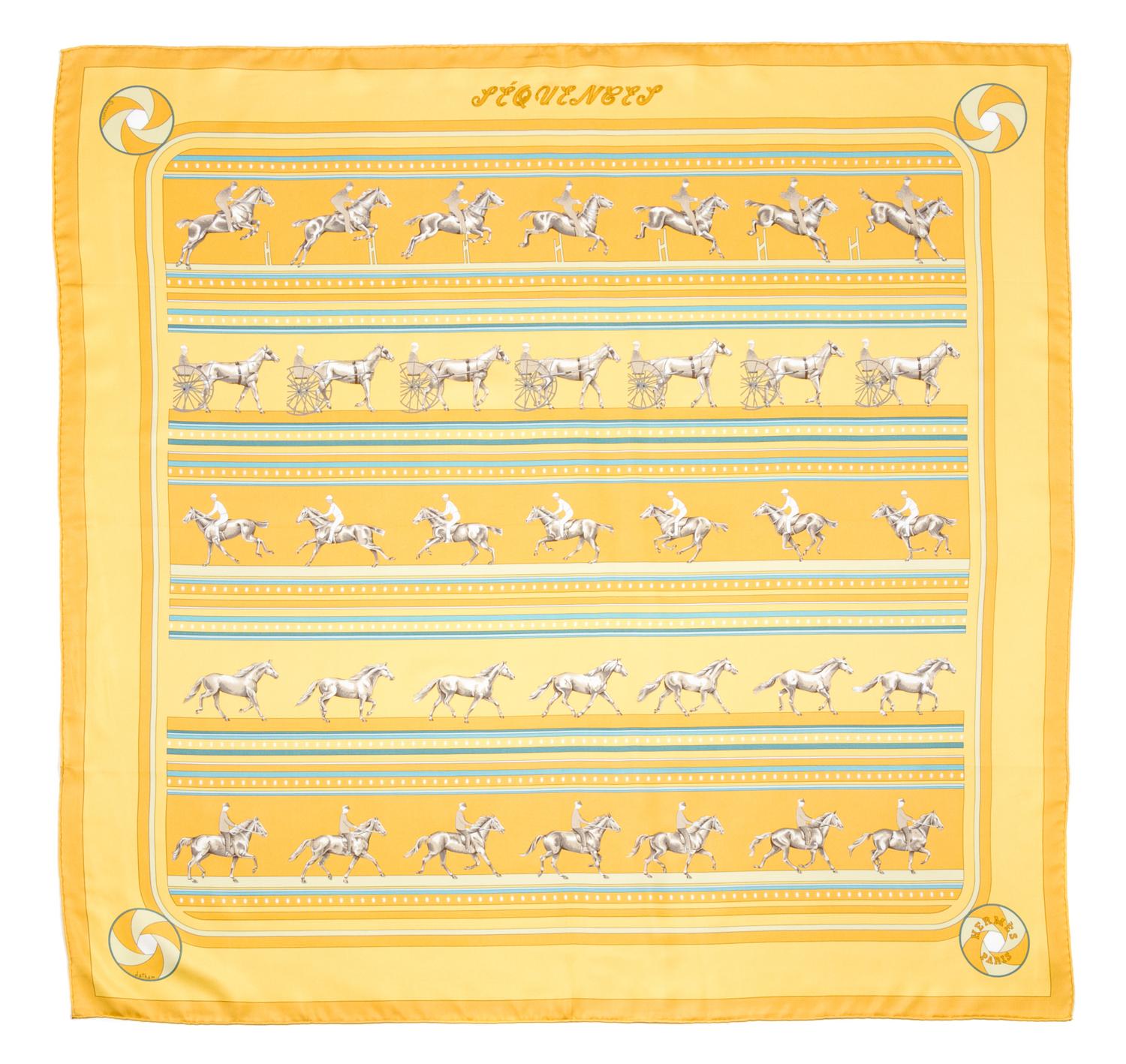 An Hermes 90cm Silk Scarf, 36"x36".