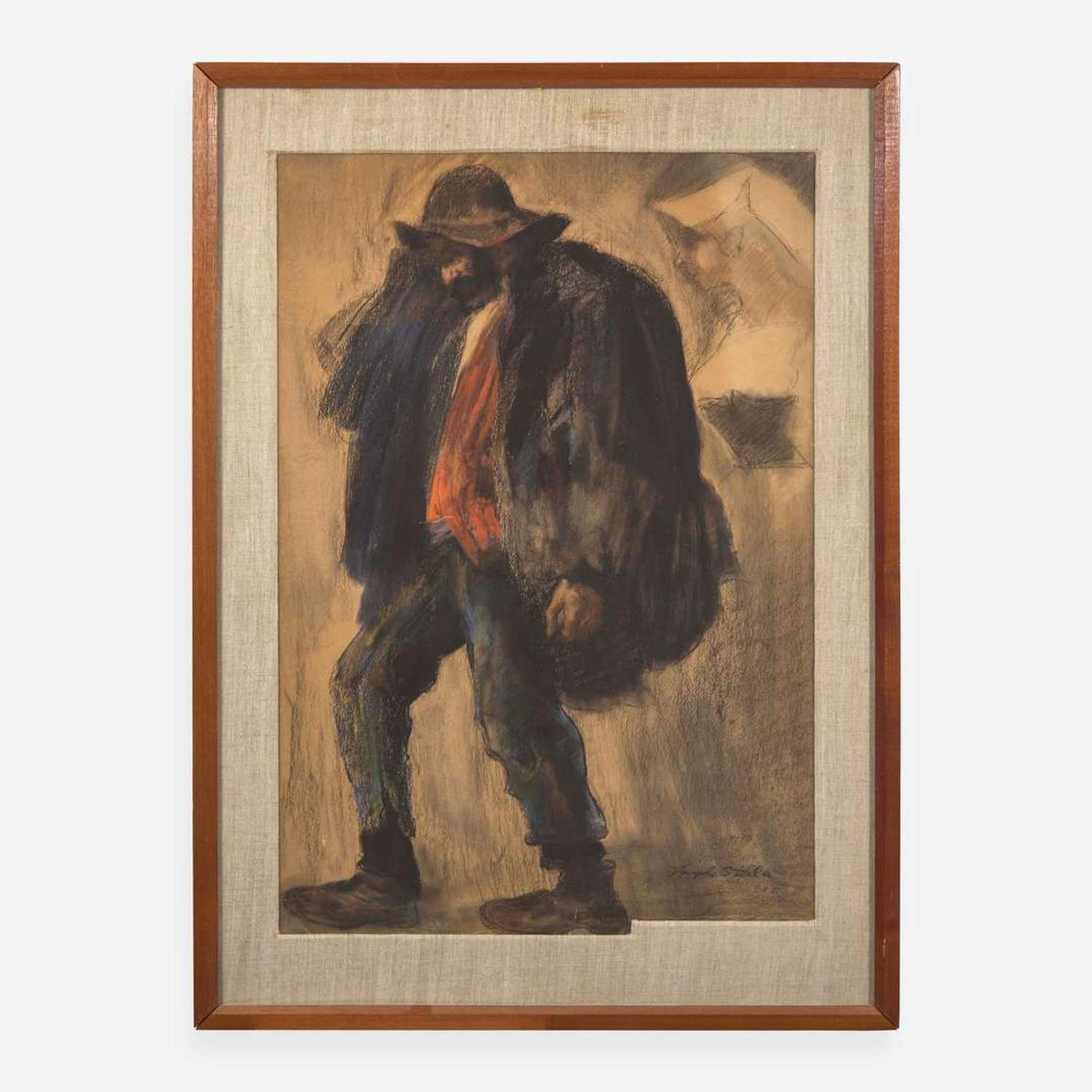 Joseph Stella (American, 1877-1946) The Tired Man