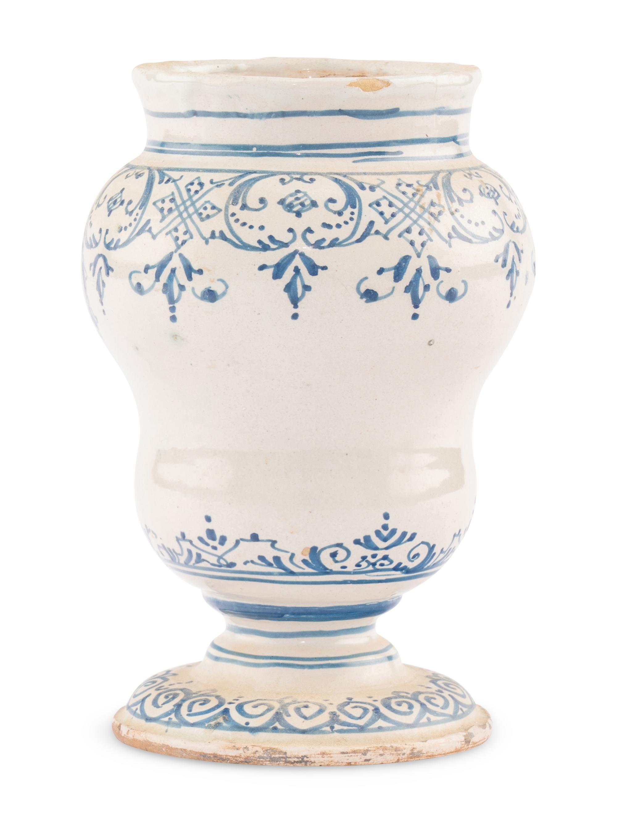 A French Faience Apothecary Jar