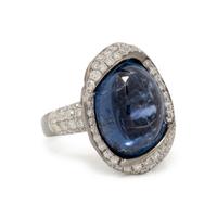 WENDY YUE, KYANITE AND DIAMOND RING