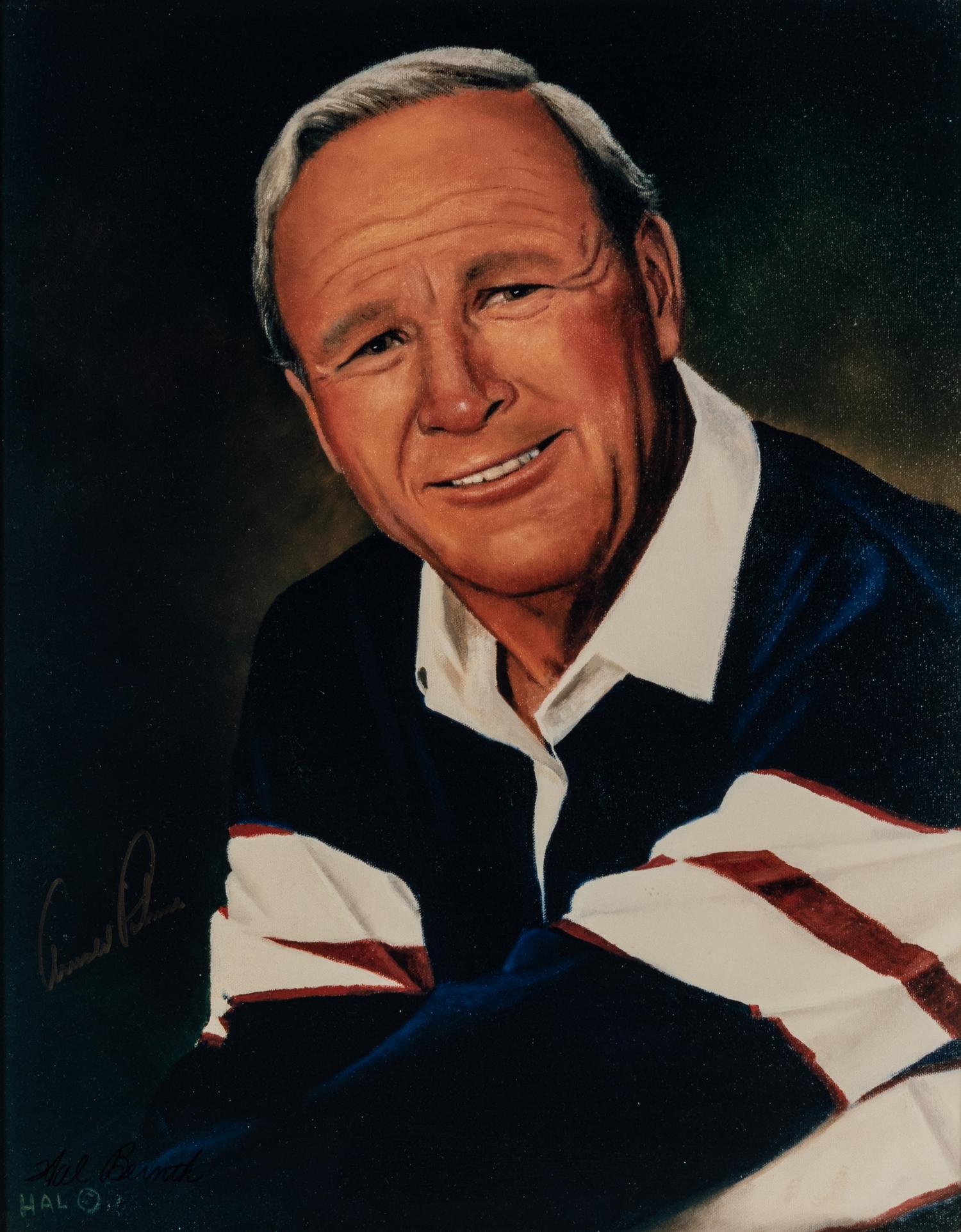 An Arnold Palmer Signed Autograph Original Print