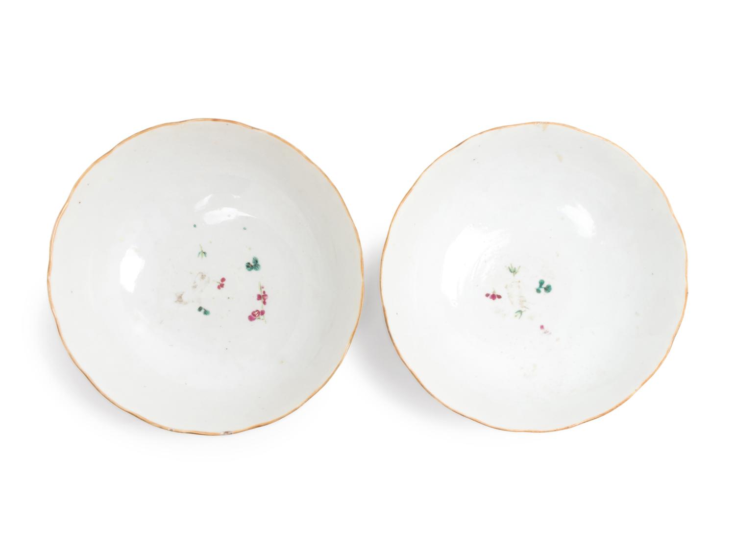 A Pair of Chinese Famille Rose Porcelain Bowls
