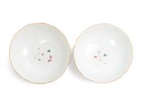 A Pair of Chinese Famille Rose Porcelain Bowls