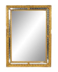 A Neoclassical Style Giltwood Rectangular Mirror — 19TH CENTURY